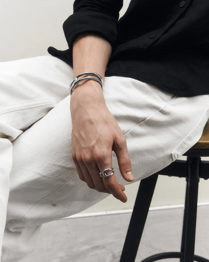 316L curve ring  #R51