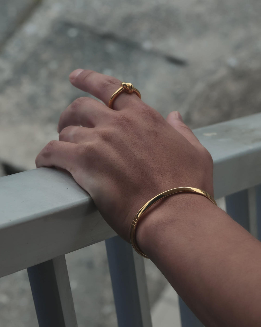 316L triangle bangle #B42