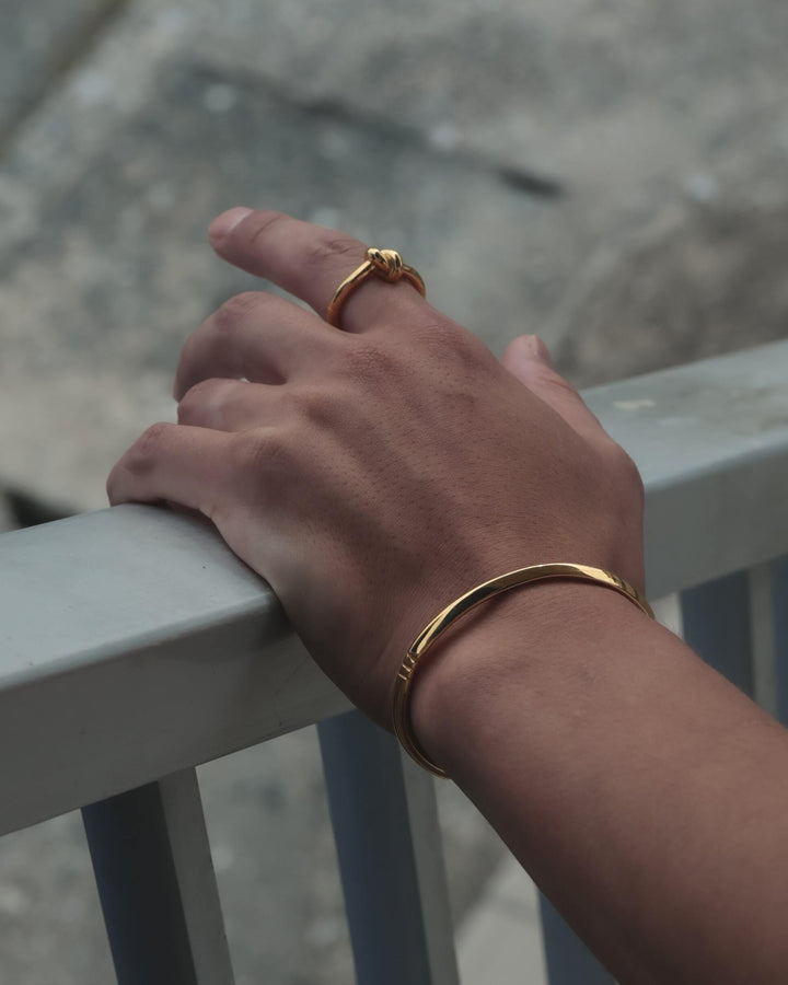 316L triangle bangle #B42