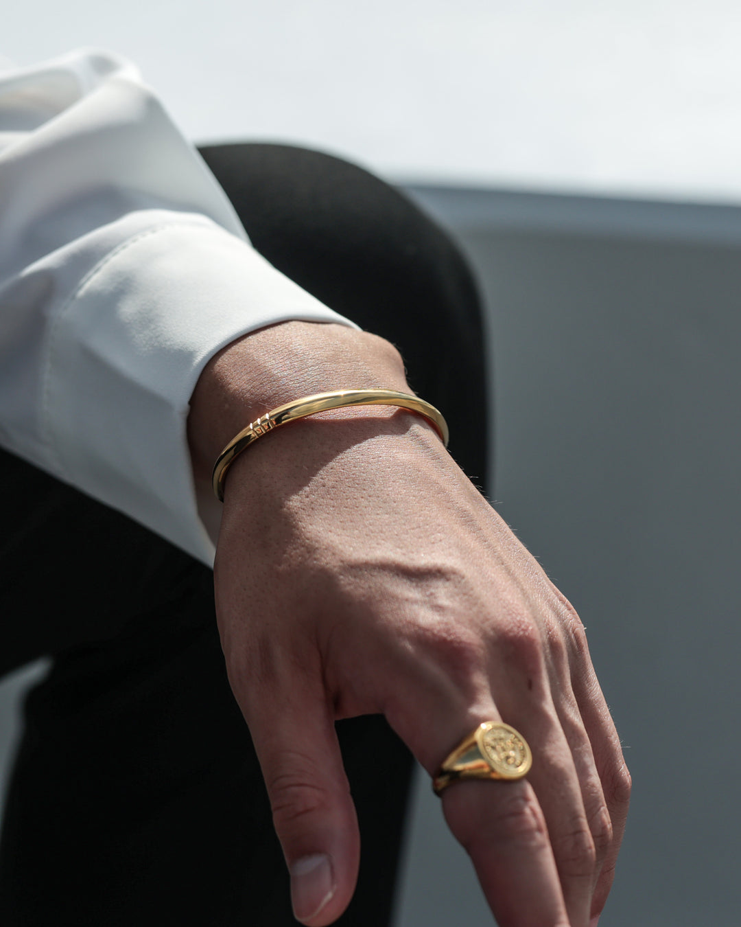 316L triangle bangle #B42