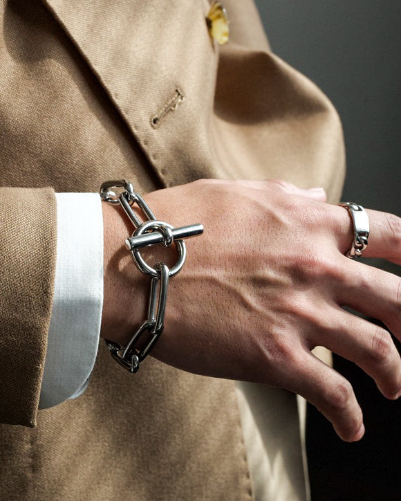 316L oval chain bracelet  #B43
