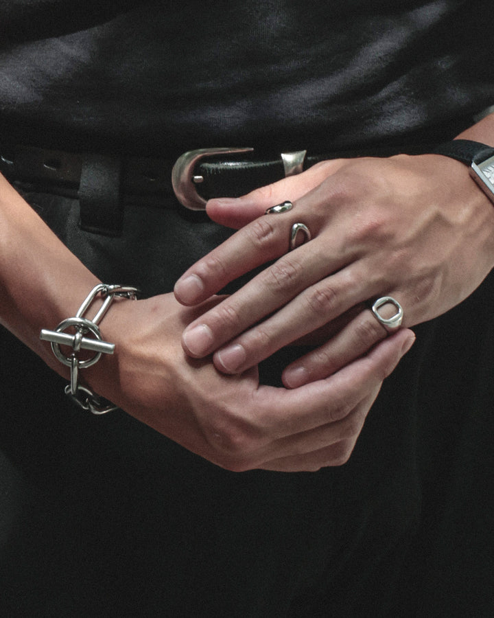 316L oval chain bracelet  #B43