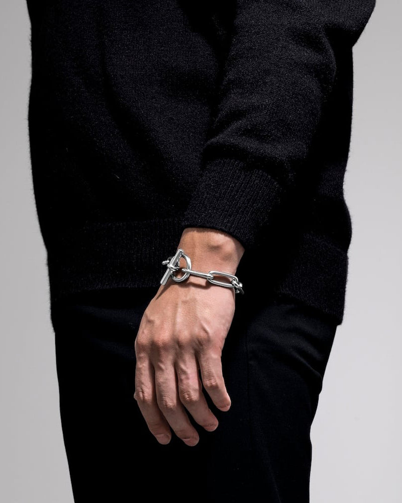 316L oval chain bracelet  #B43