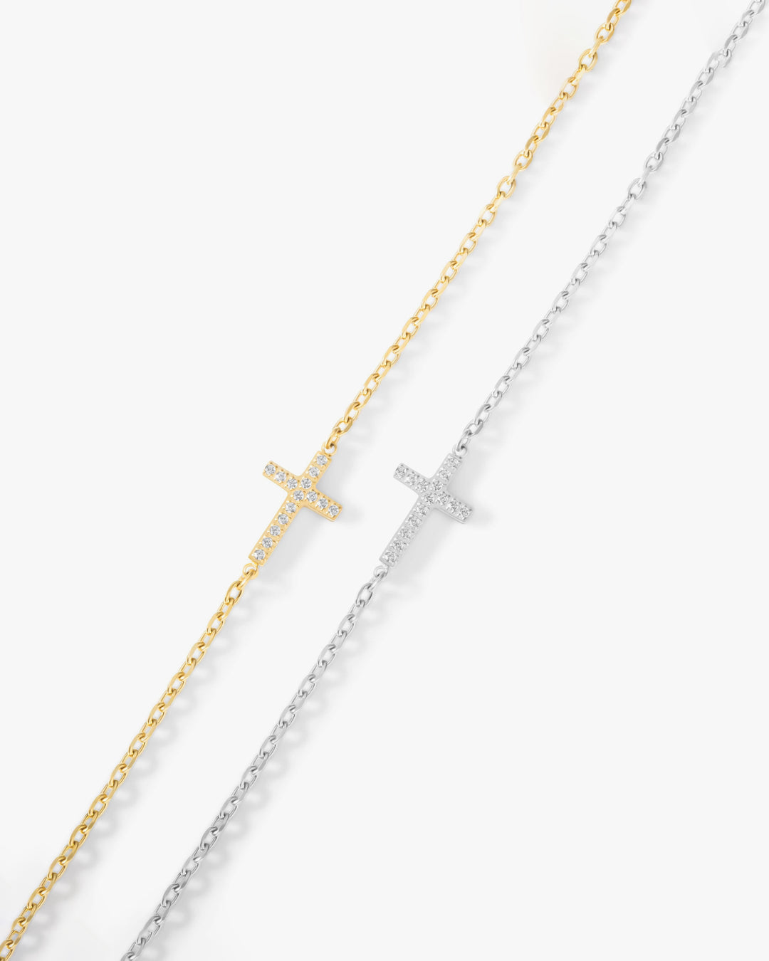 316l cross anklet #B45
