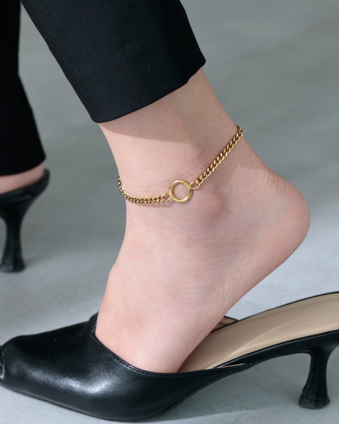 316L twist anklet #B46