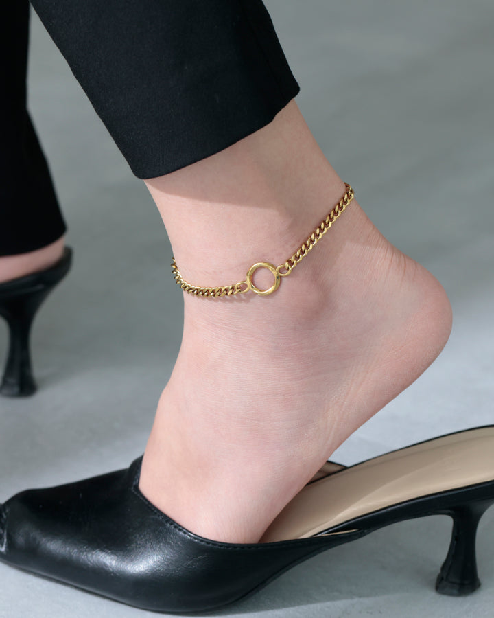 316L twist anklet #B46
