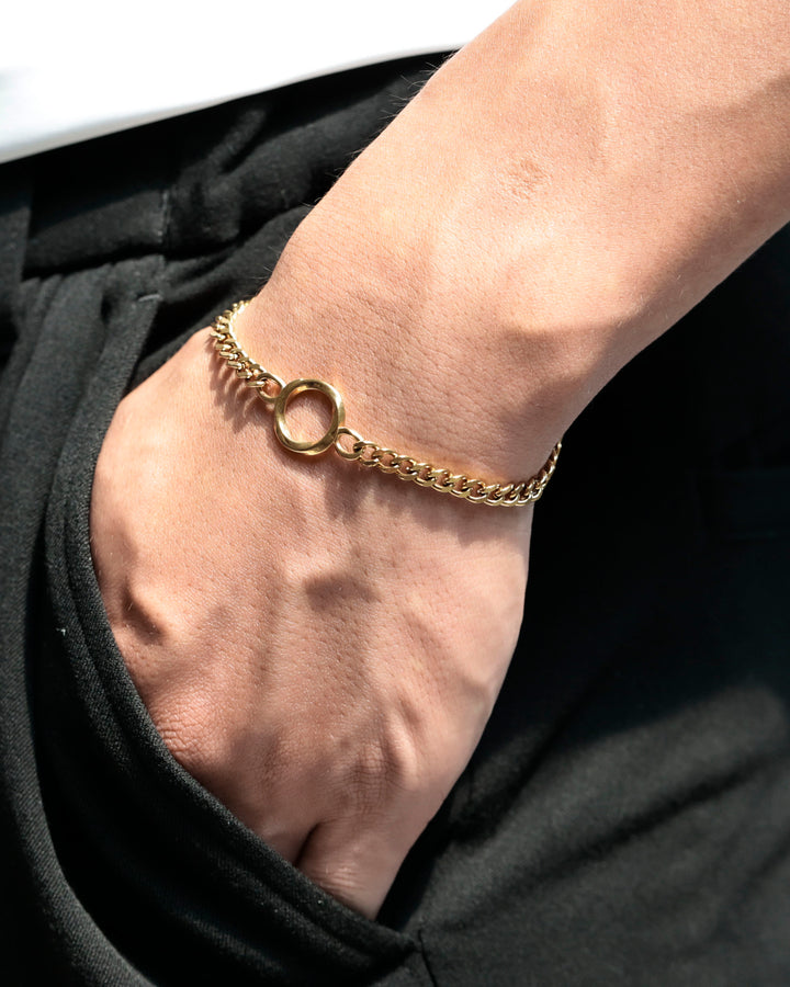 316L twist anklet #B46
