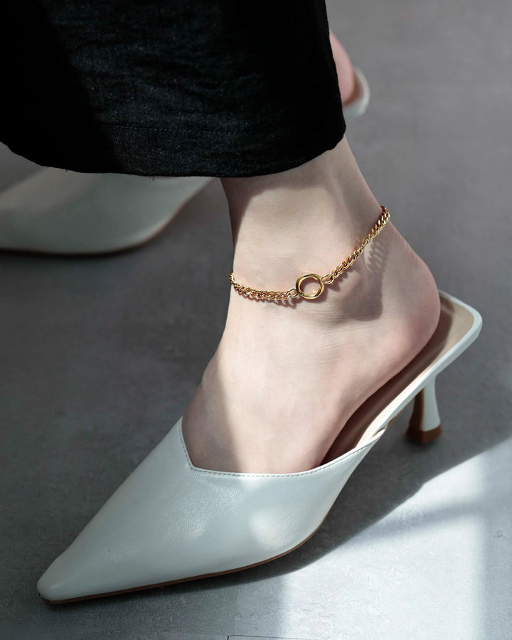 316L twist anklet #B46