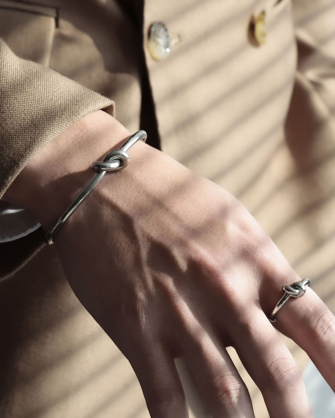 316L knot bangle #B47
