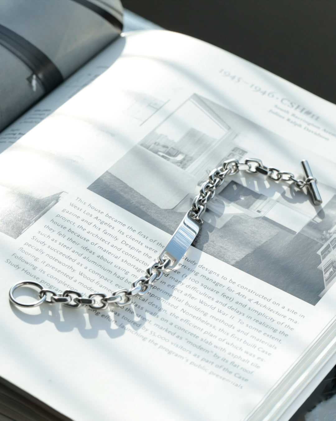 316L id chain bracelet ＃B49
