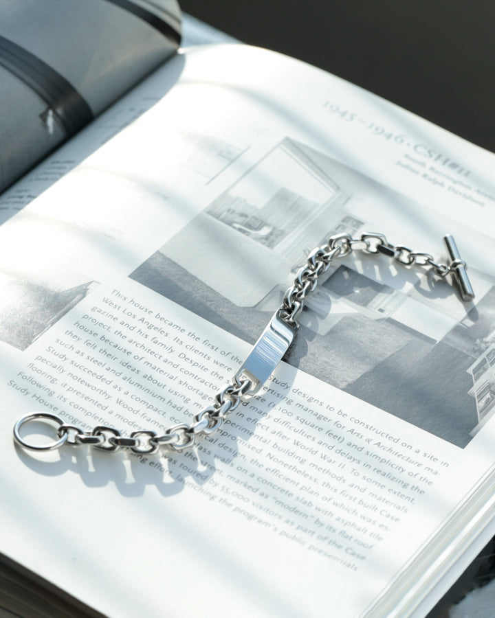 316L id chain bracelet ＃B49