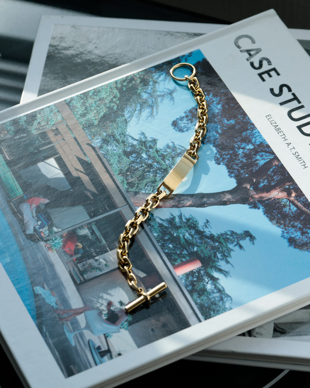 316L id chain bracelet ＃B49