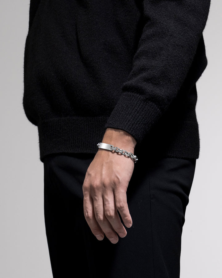 316L id chain bracelet ＃B49