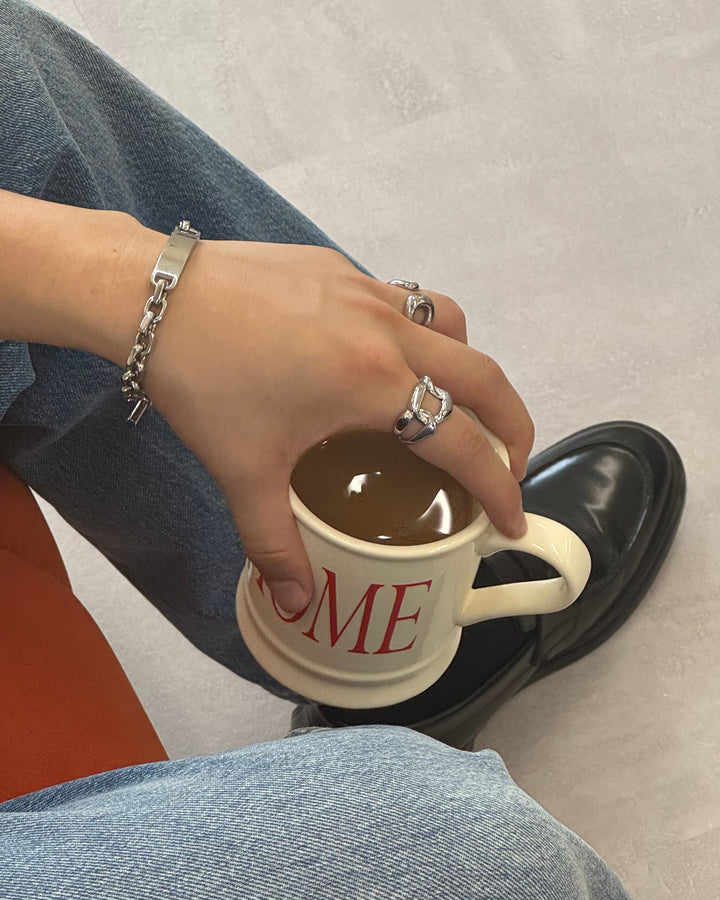 316L id chain bracelet ＃B49