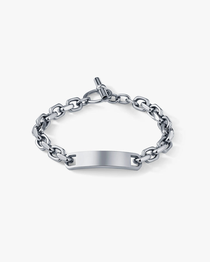316L id chain bracelet ＃B49