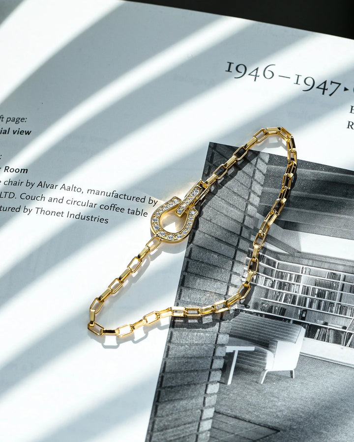s925 horseshoe chain bracelet #B50