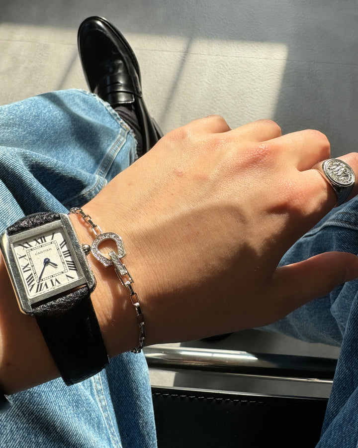 s925 horseshoe chain bracelet #B50