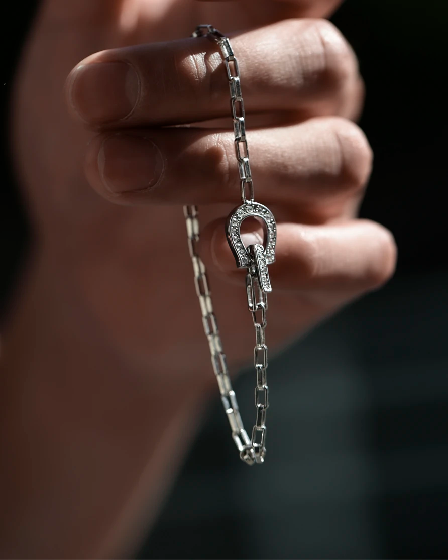 s925 horseshoe chain bracelet #B50