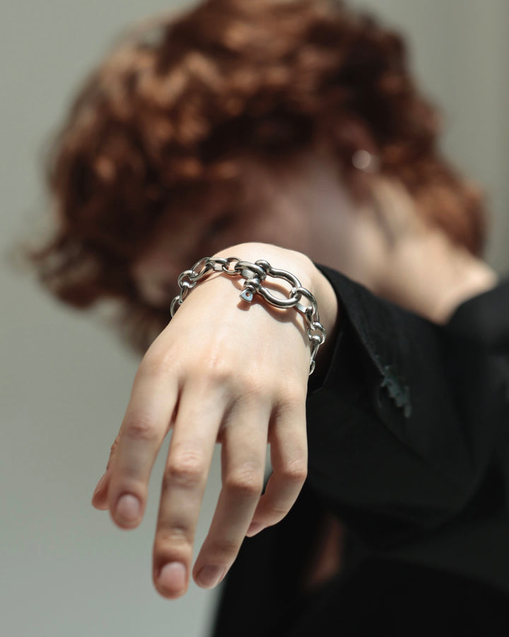 316L horseshoe chain bracelet #B52