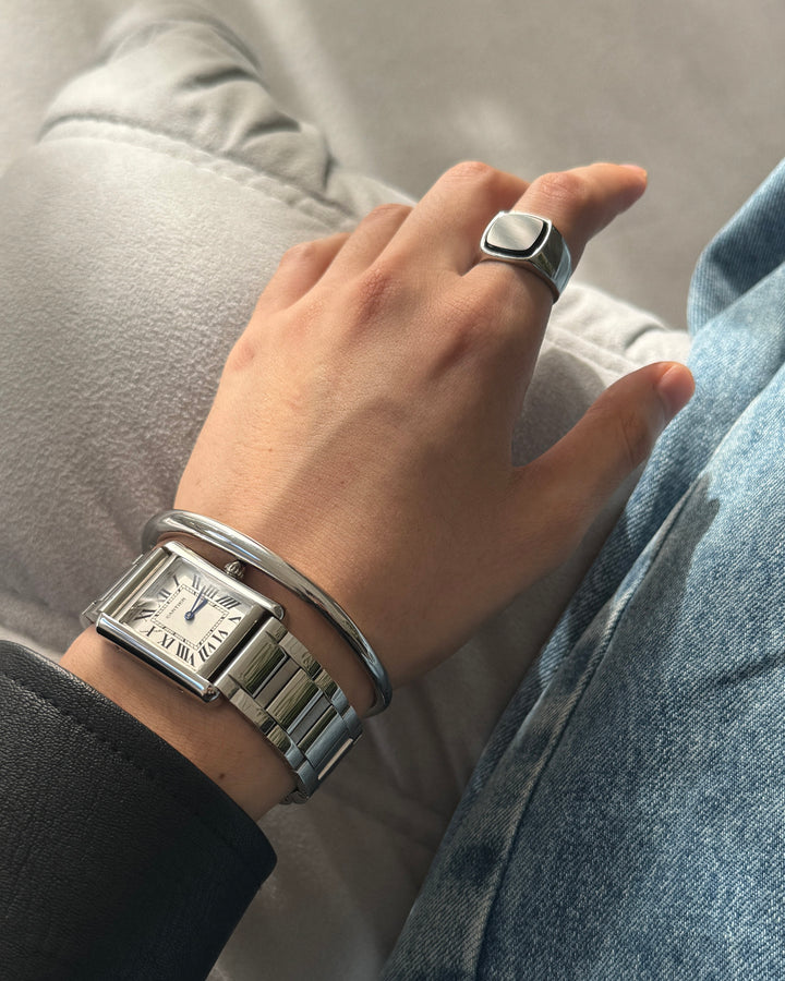 316L open cuff bangle #B54