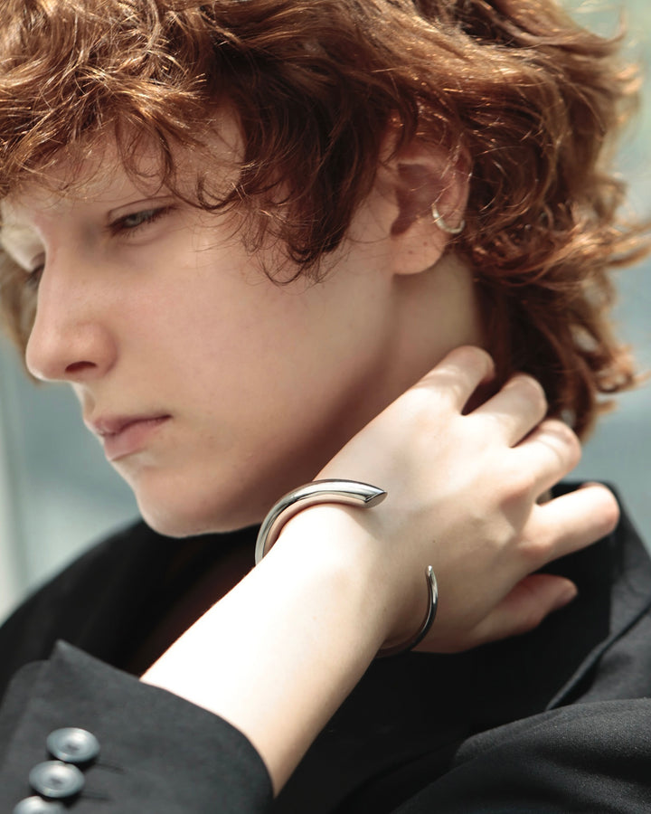 316L open cuff bangle #B54