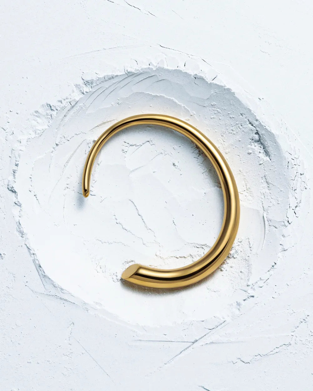 316L open cuff bangle #B54