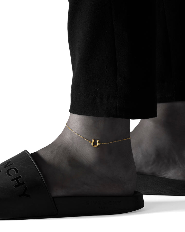 316L horseshoe anklet #B57