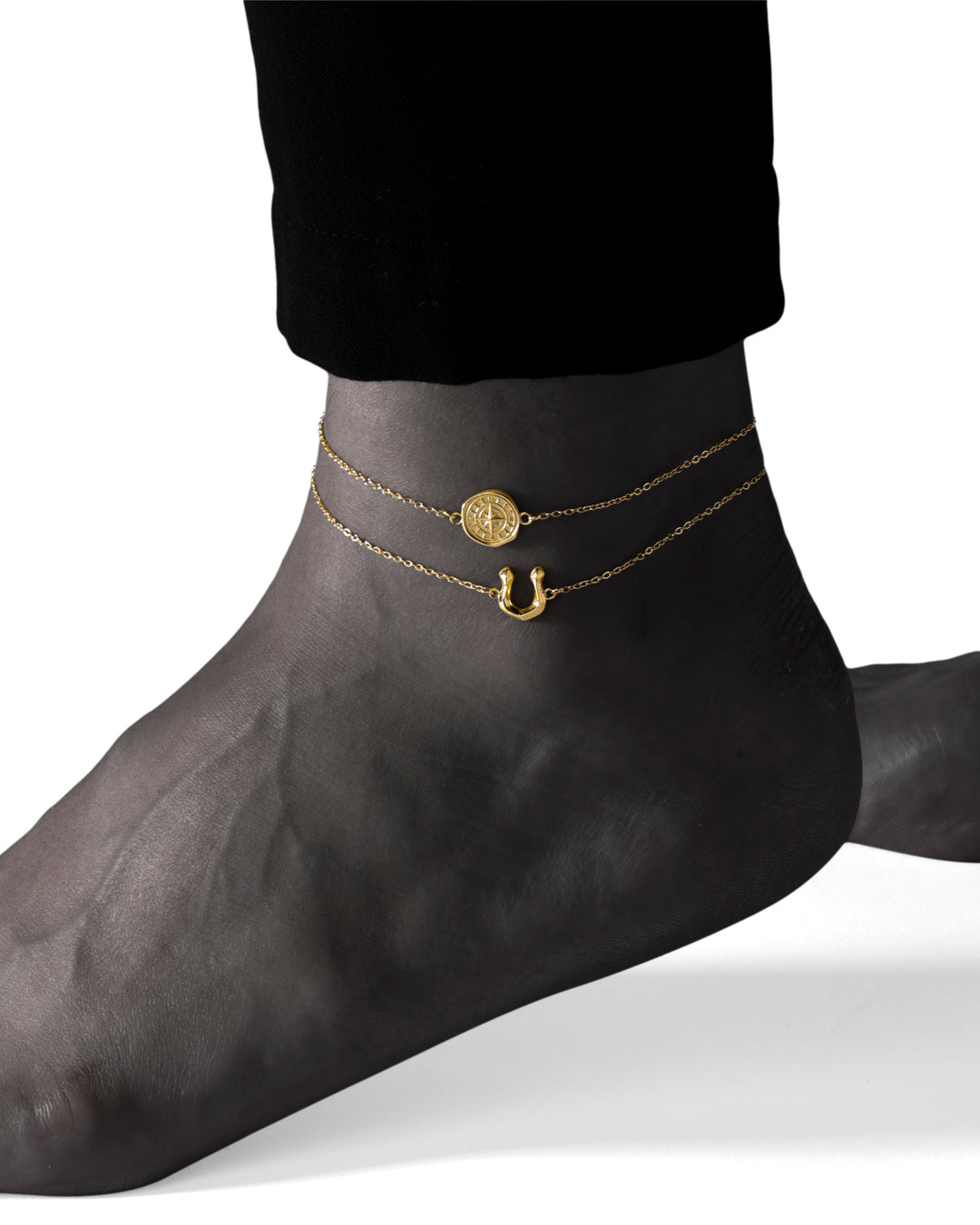 316L horseshoe anklet #B57