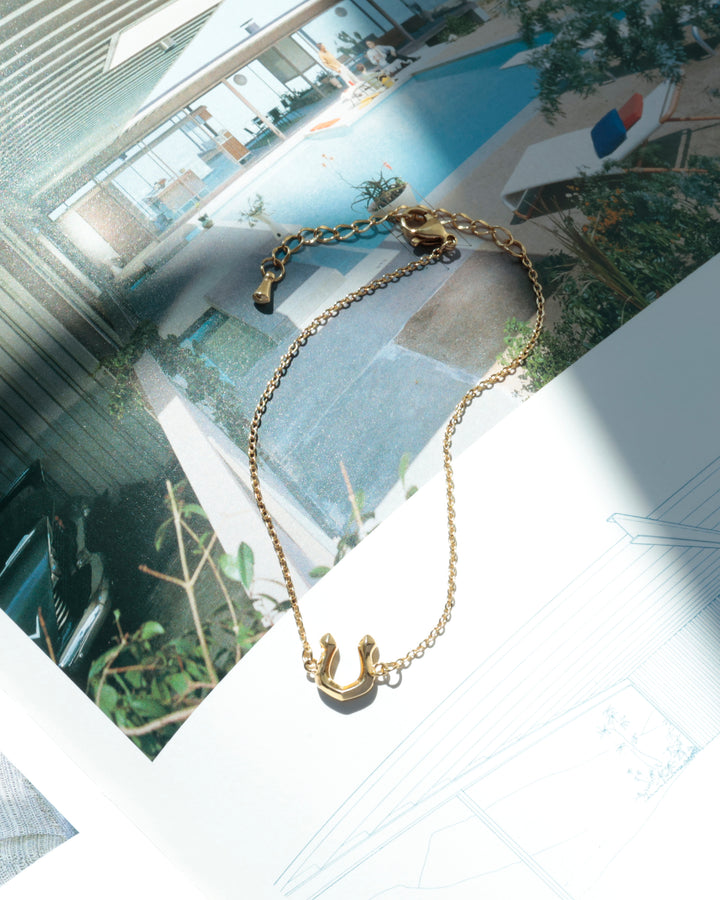 316L horseshoe anklet #B57
