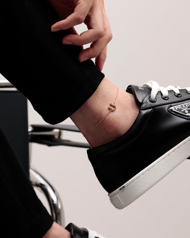 316L horseshoe anklet #B57