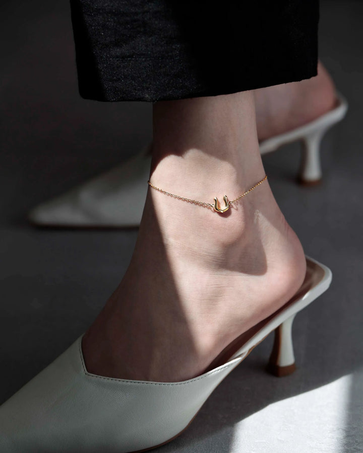 316L horseshoe anklet #B57