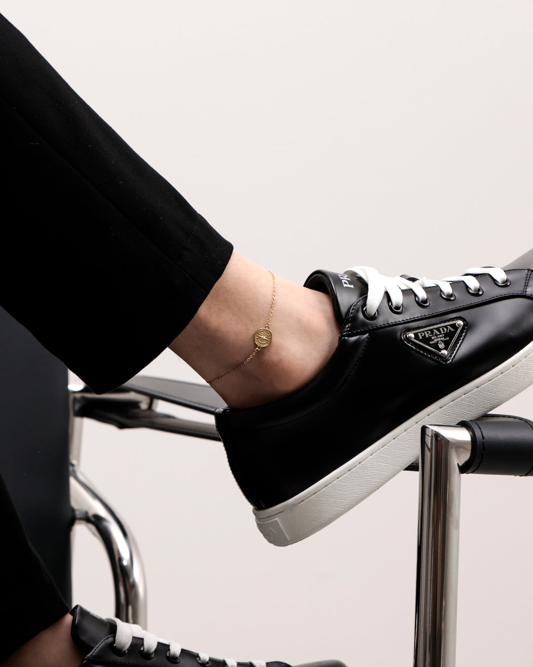 316L compass anklet #B58