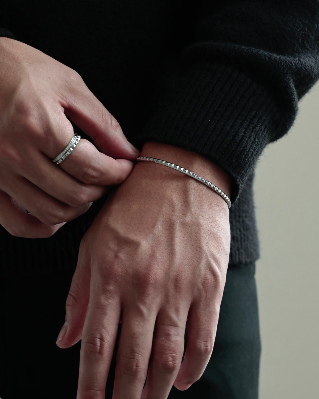 316L small studs bangle #B60