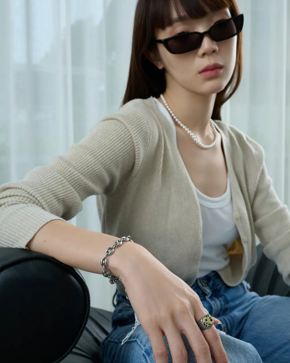 316L Arc chain bracelet #B63