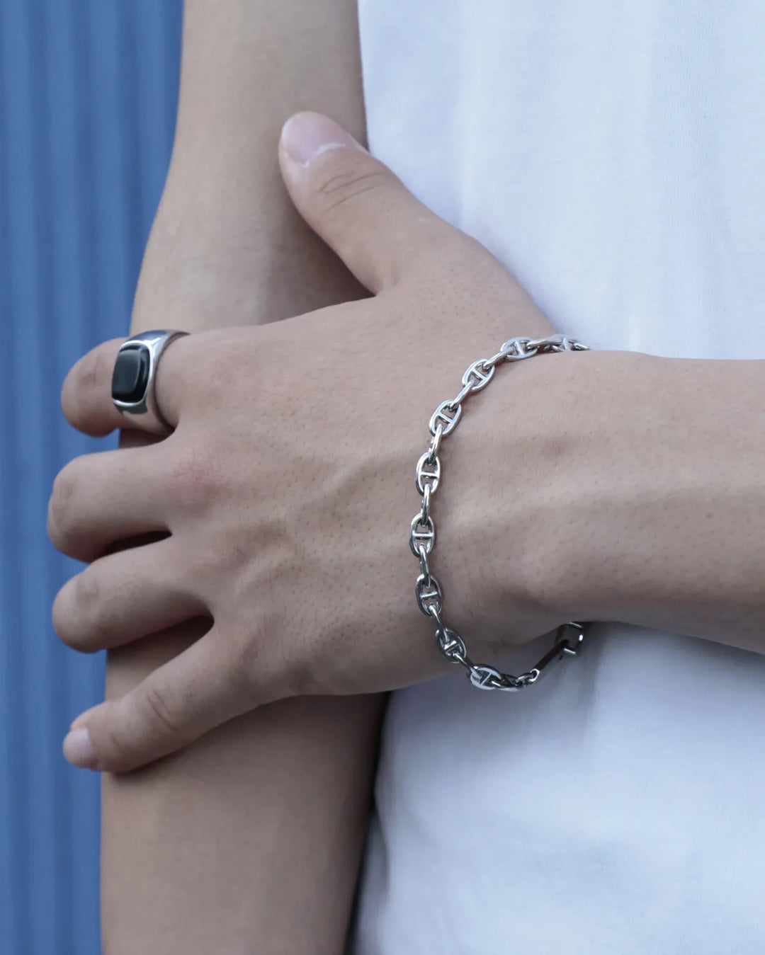 316L anchor bracelet (5mm) #B66