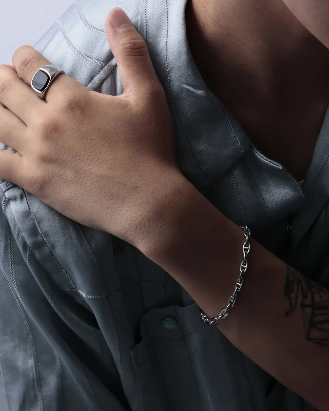 316L anchor bracelet (5mm) #B66