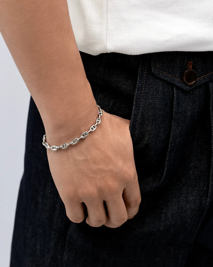 316L anchor bracelet (5mm) #B66