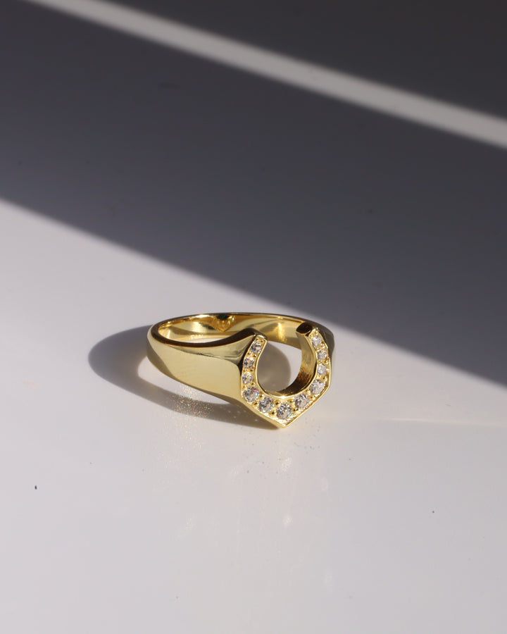 s925 horseshoe ring #R14