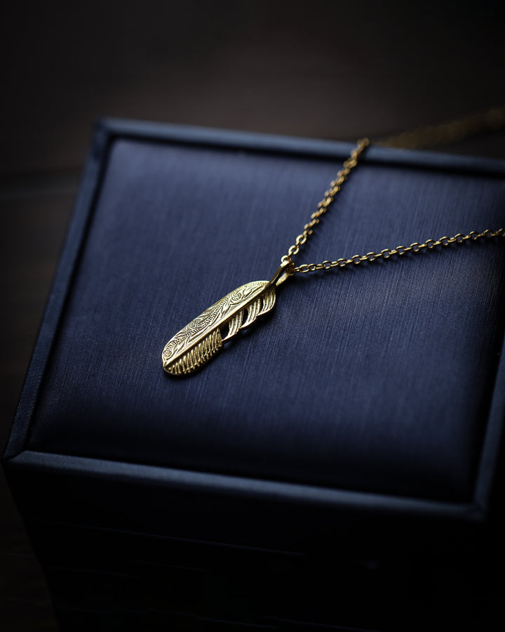 s925 hawaiian fether necklace #N10