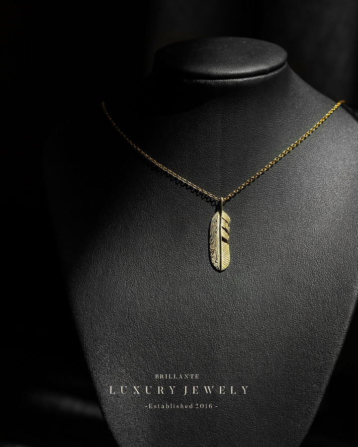 s925 hawaiian fether necklace #N10