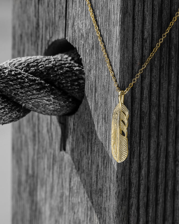 s925 hawaiian fether necklace #N10
