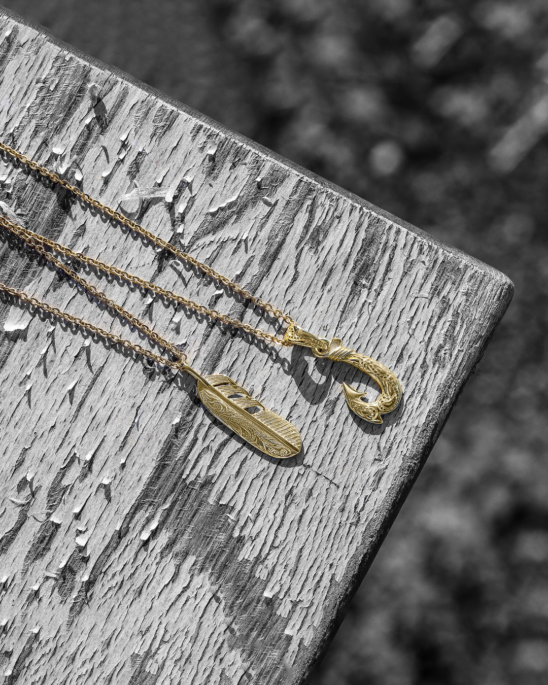 s925 hawaiian fether necklace #N10