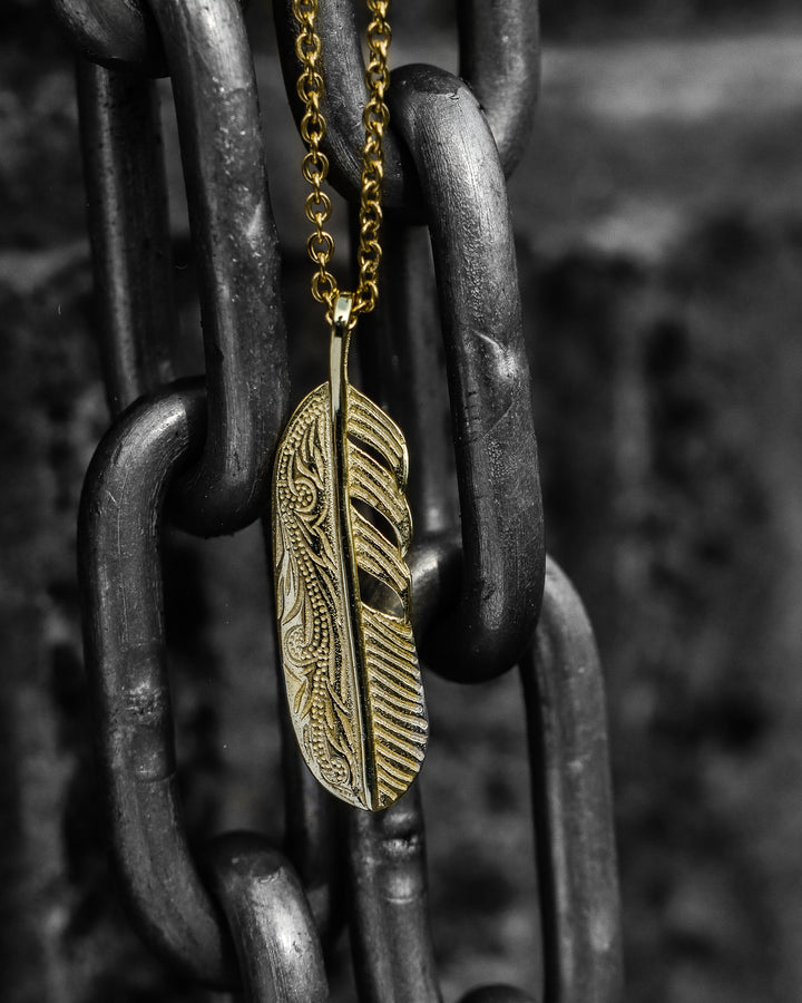 s925 hawaiian fether necklace #N10