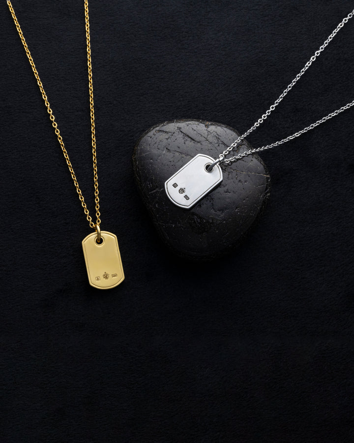 316L dog tag necklace #N100