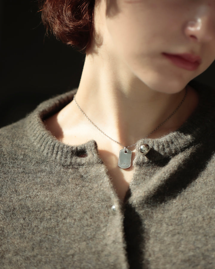 316L dog tag necklace #N100