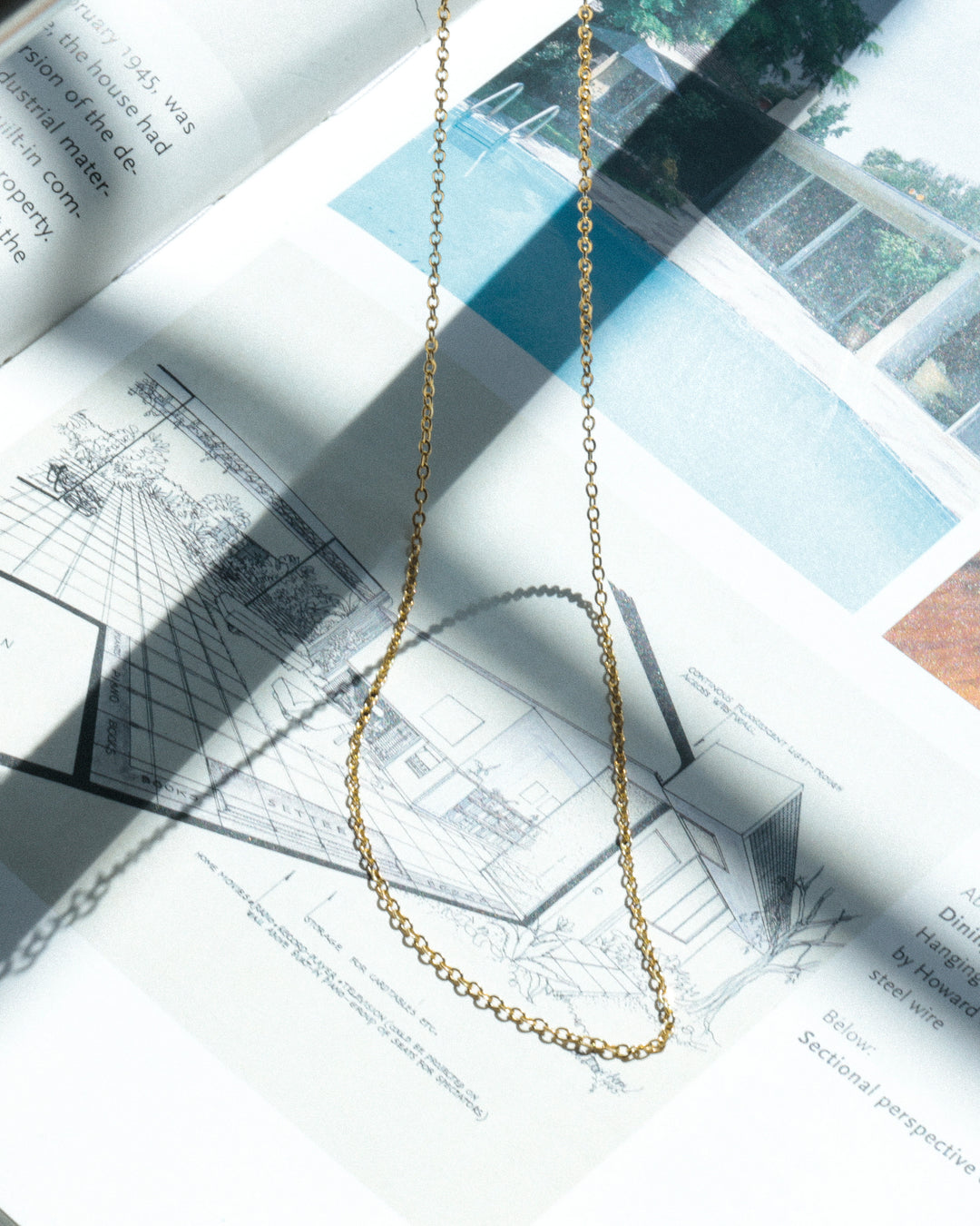 316L thin chain necklace #N101