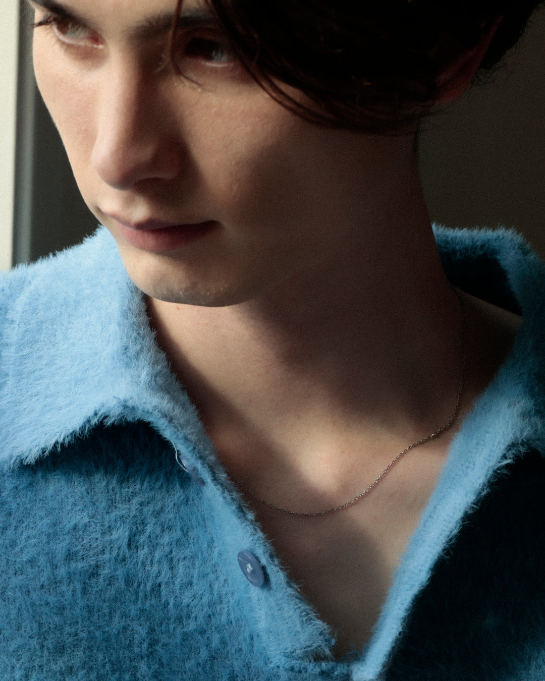316L thin cut chain necklace #N103