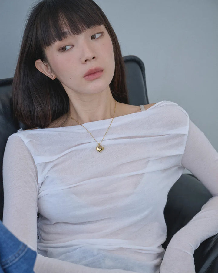 316L heart necklace #N105