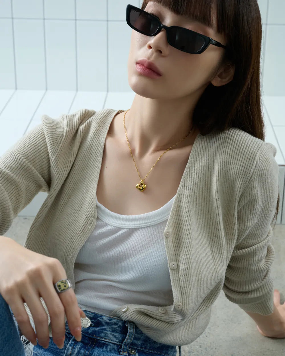 316L heart necklace #N105