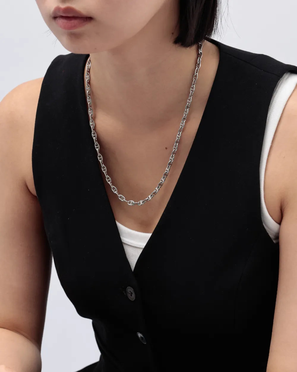 316L Anchor Necklace (5mm) #N108